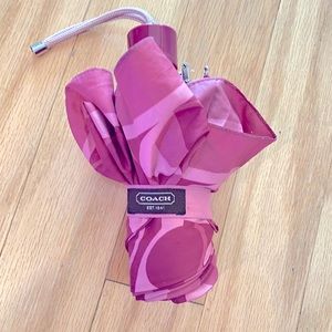 Coach Purple Logo Umbrella Purple